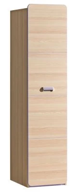 Feldmann-Wohnen Stauraumschrank Kleiderschrank Loreto 45x52x188cm 1-türig Farbe Wählbar