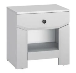 Feldmann-Wohnen Nachtkonsole Terni Nachttisch 49x35x50cm 1 Schublade Und 1 Offenes Fach