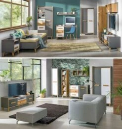 Feldmann-Wohnen Stauraumschrank Aktenschrank Viso 90x56x195cm 3-türig -Komar Verkäufe 29576993 04