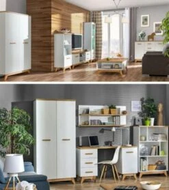 Feldmann-Wohnen Nachtkonsole Nachtschrank Seven 45x40x50cmmit Mit 1 Schublade Und 1 Offenem Fach -Komar Verkäufe 29577438 04