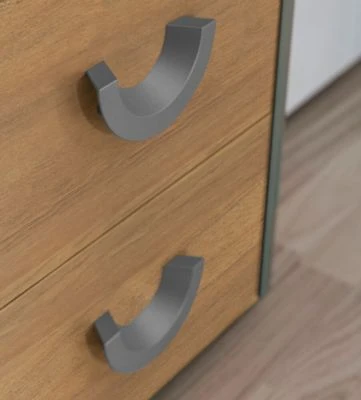 Feldmann-Wohnen Kommode Anrichte Carina 80cm 1-türig Mit 3 Schubladen 5 Feldmann-Wohnen Kommode Anrichte Carina 80cm 1-türig Mit 3 Schubladen – Bild 5