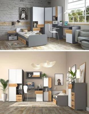 Feldmann-Wohnen Schreibtisch Computertisch Carina 120cm 1-türig Mit 2 Offenen Fächern 6 Feldmann-Wohnen Schreibtisch Computertisch Carina 120cm 1-türig Mit 2 Offenen Fächern – Bild 6