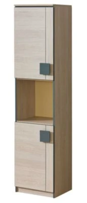 Feldmann-Wohnen Stauraumschrank Wäscheschrank Gami 45x40x187cm 2-türig