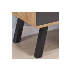 LOMADO® Kleiderschrank Kinderzimmer 3 Türig Mit Fronten In Weiß, Graphit Und Bianco Buche Nb. + Wahlweise Blau Oder Rosa MANISA-19, B/H/T: Ca. 130/190/61 Cm -Komar Verkäufe 29756909 04