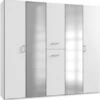 Wimex Kleiderschrank Schlafzimmerschrank Lima 225x58x208cm 4-türig Mit Spiegel Und Apothekerauszügen