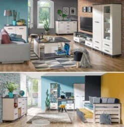 Feldmann-Wohnen Bücherregal Standregal Alana 48x40x181cm Mit 2 Schubladen Und 4 Offenen Fächern 7 Feldmann-Wohnen Bücherregal Standregal Alana 48x40x181cm Mit 2 Schubladen Und 4 Offenen Fächern -Komar Verkäufe 29801832 04