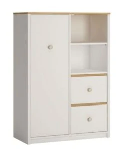 Feldmann-Wohnen Bücherregal Standregal Globo 85x42x121cm 1-türig Mit 2 Schubladen