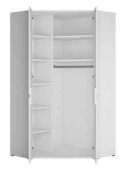 Feldmann-Wohnen Eckschrank Kleiderschrank Albi 101x101x193cm 2-türig Grifflos -Komar Verkäufe 29801962 03