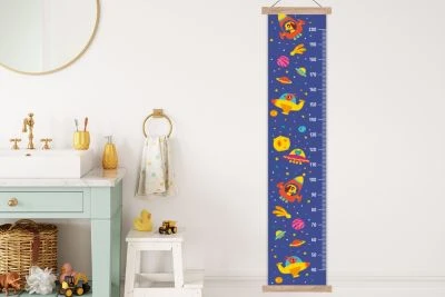 MuchoWow Messlatte - Kind - Weltraum - Tiere – Sternenhimmel - Wachstumsmesser 2 MuchoWow Messlatte - Kind - Weltraum - Tiere – Sternenhimmel - Wachstumsmesser – Bild 2