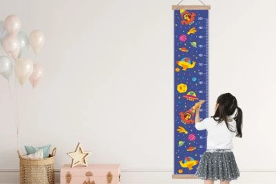 MuchoWow Messlatte - Kind - Weltraum - Tiere – Sternenhimmel - Wachstumsmesser 5 MuchoWow Messlatte - Kind - Weltraum - Tiere – Sternenhimmel - Wachstumsmesser – Bild 5