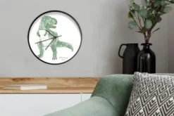 MuchoWow Wanduhr 30 Cm - Funkuhr - Lautlos - Kinderzimmer - Tyrannosaurus Rex - Dino -Komar Verkäufe 29827652 04