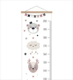 MuchoWow Messlatte - Kind - Boho - Tiere – Regenbogen - Wachstumsmesser