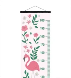 MuchoWow Messlatte - Kind - Blumen - Flamingo – Mädchen - Wachstumsmesser