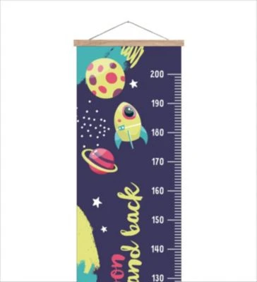 MuchoWow Messlatte - Kind - Weltraum - Sterne – Zitat - Wachstumsmesser 1 MuchoWow Messlatte - Kind - Weltraum - Sterne – Zitat - Wachstumsmesser