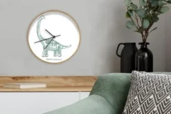 MuchoWow Wanduhr 30 Cm - Funkuhr - Lautlos - Kinderzimmer - Dinosaurier - Brachiosaurus 9 MuchoWow Wanduhr 30 Cm - Funkuhr - Lautlos - Kinderzimmer - Dinosaurier - Brachiosaurus -Komar Verkäufe 29829044 04