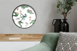 MuchoWow Wanduhr 30 Cm - Funkuhr - Lautlos - Kinderzimmer - Dinosaurier - Fußabdruck 9 MuchoWow Wanduhr 30 Cm - Funkuhr - Lautlos - Kinderzimmer - Dinosaurier - Fußabdruck -Komar Verkäufe 29829222 04