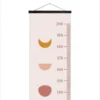 MuchoWow Messlatte - Kind - Bohemian - Weltraum – Mond - Wachstumsmesser