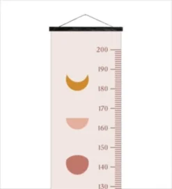 MuchoWow Messlatte - Kind - Bohemian - Weltraum – Mond - Wachstumsmesser