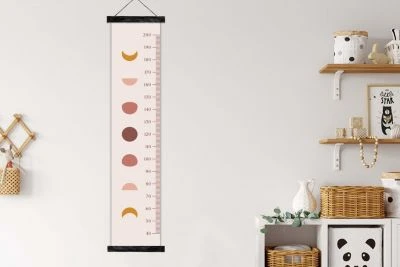 MuchoWow Messlatte - Kind - Bohemian - Weltraum – Mond - Wachstumsmesser 4 MuchoWow Messlatte - Kind - Bohemian - Weltraum – Mond - Wachstumsmesser – Bild 4