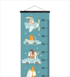 MuchoWow Messlatte - Kind - Tiere – Auto - Sterne - Wachstumsmesser