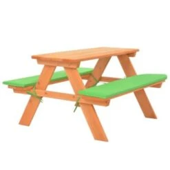 VidaXL Kinder-Picknicktisch Mit Bänken 89×79×50 Cm Massivholz Tanne Kindertisch -Komar Verkäufe 30065063 04