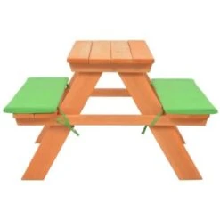 VidaXL Kinder-Picknicktisch Mit Bänken 89×79×50 Cm Massivholz Tanne Kindertisch -Komar Verkäufe 30065063 05