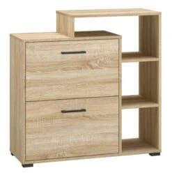 Feldmann-Wohnen Schuhschrank Caro Dielenschrank 90x34x90 Cm 2-türig