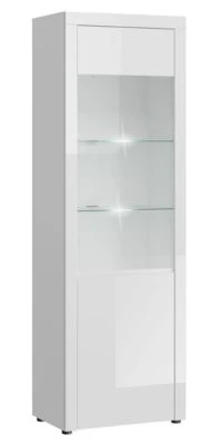 Feldmann-Wohnen Standvitrine Carini Glasvitrine 62cm Grifflos 1-türig
