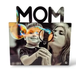 CreaDesign Fotoaufsteller Bilderrahmen Mama / Mom Mit Wunschbild Bedruckt