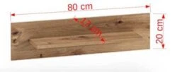 Feldmann-Wohnen Wandregal Wandboard Clea 80x17x20cm -Komar Verkäufe 30866063 03