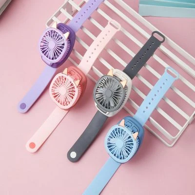 Brightake Kinder-Cartoon-Armband USB Kleiner Ventilator Fan-Spielzeug 3 Brightake Kinder-Cartoon-Armband USB Kleiner Ventilator Fan-Spielzeug – Bild 3