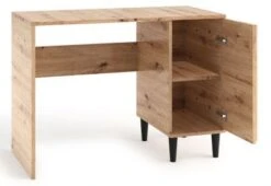 Feldmann-Wohnen Schreibtisch Bürotisch Livia 100x50x74,5cm Artisan Eiche Schwarz -Komar Verkäufe 31127311 03