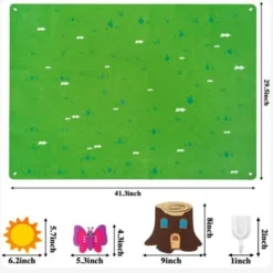 Syntek Lerntafel Aus Filz Für Kleinkinder Frühen Lernens Wandaufkleber Hängend Pädagogisches Spielzeug Diy Set -Komar Verkäufe 31239235 05