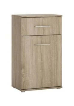 Feldmann-Wohnen Schuhkommode Gemini Schuhschrank 50cm 1-türig Mit 1 Schublade