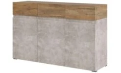 Feldmann-Wohnen Sideboard Rimini Kommode 135cm Grifflos 3-türig