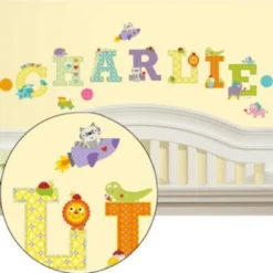 RoomMates Wandsticker Tieralphabet, 43-tlg.