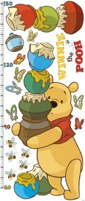 Roommates Wandsticker Messlatte, Winnie The Pooh, 17-tlg.