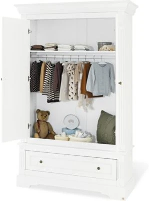 Pinolino Kleiderschrank EMILIA 2-trg., MDF Weiß 2 Pinolino Kleiderschrank EMILIA 2-trg., MDF Weiß – Bild 2