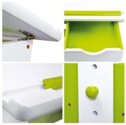 Kinderschreibtisch PIJII, Höhenverstellbar, Weiß/grün Von Inter Link -Komar Verkäufe 4454467 04