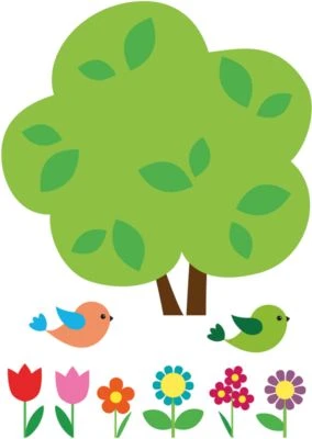 Crearreda Wandsticker Frühling 2 Crearreda Wandsticker Frühling – Bild 2