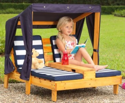 KidKraft Duo-Liegestuhl Mit Tassenhaltern 2 KidKraft Duo-Liegestuhl Mit Tassenhaltern – Bild 2