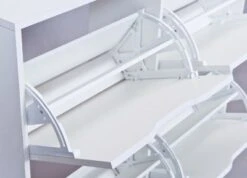 Inter Link Schuhschrank Twedt, 4 Kippfächer, Weiss -Komar Verkäufe 5191458 03