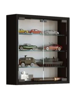 VCM Holz Glas Hängevitrine Wandvitrine Sammel Deko Sammler Vitrine Mandosa S