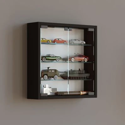 VCM Holz Glas Hängevitrine Wandvitrine Sammel Deko Sammler Vitrine Mandosa S 2 VCM Holz Glas Hängevitrine Wandvitrine Sammel Deko Sammler Vitrine Mandosa S – Bild 2